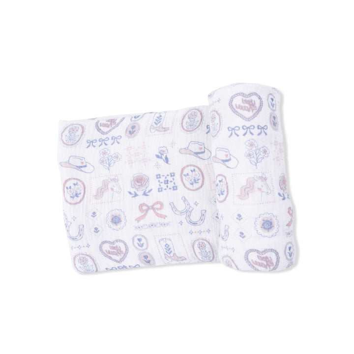 Cream Country Western Heirlooms Swaddle