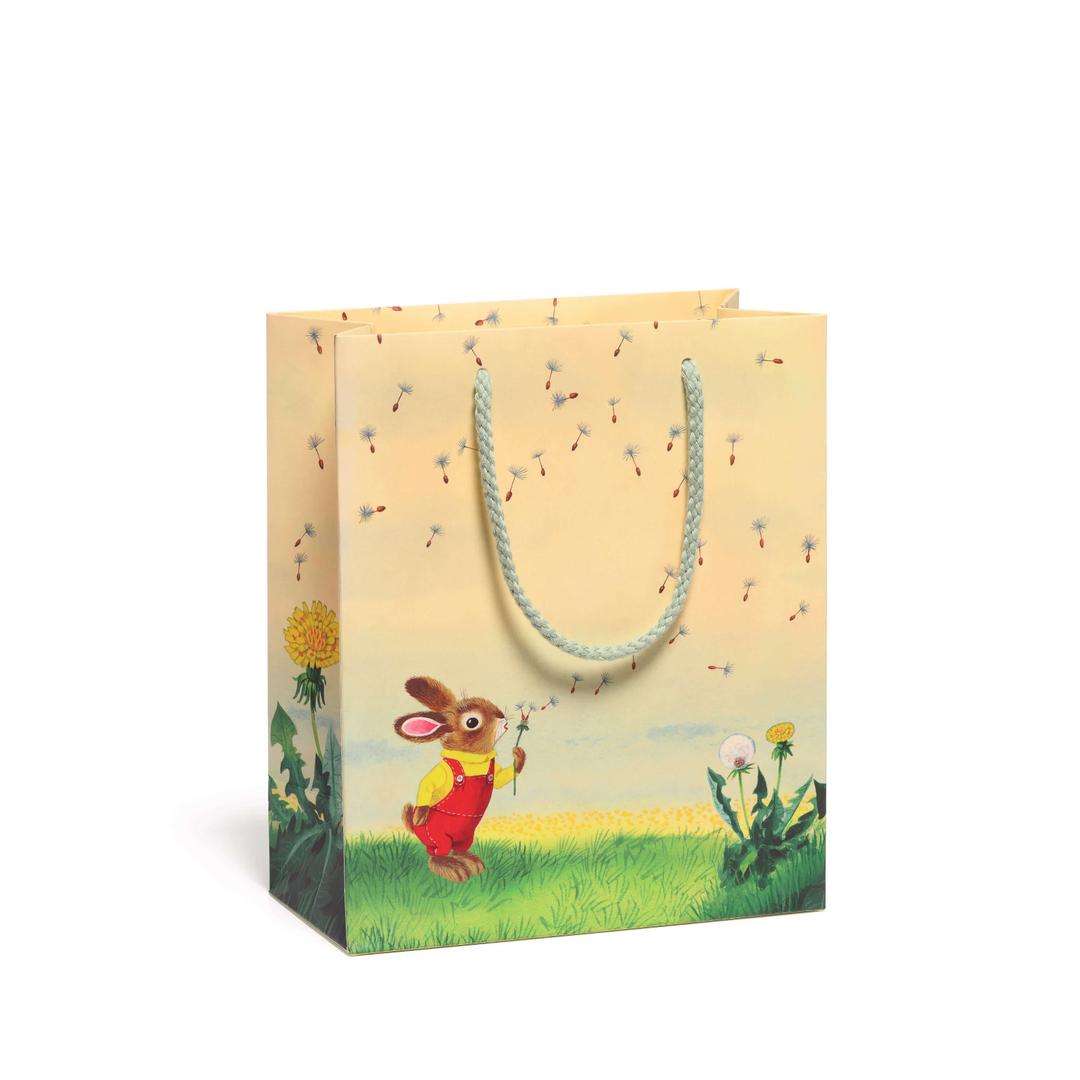 Nicholas Bunny Dandelion Gift Bag - Medium