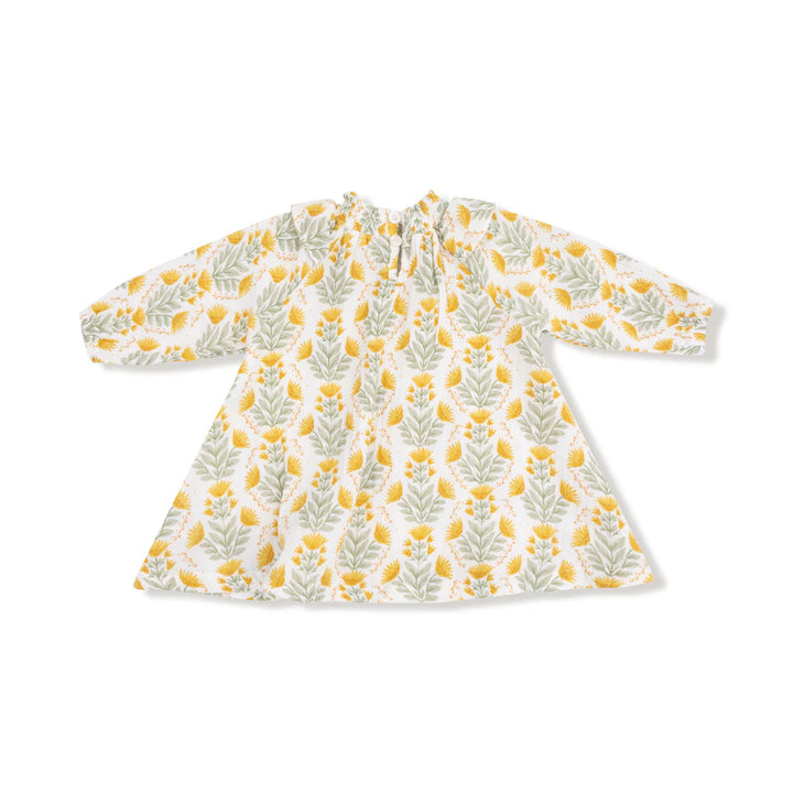 Winter Dandelions L/S Ruffle Dress + Diaper Cover