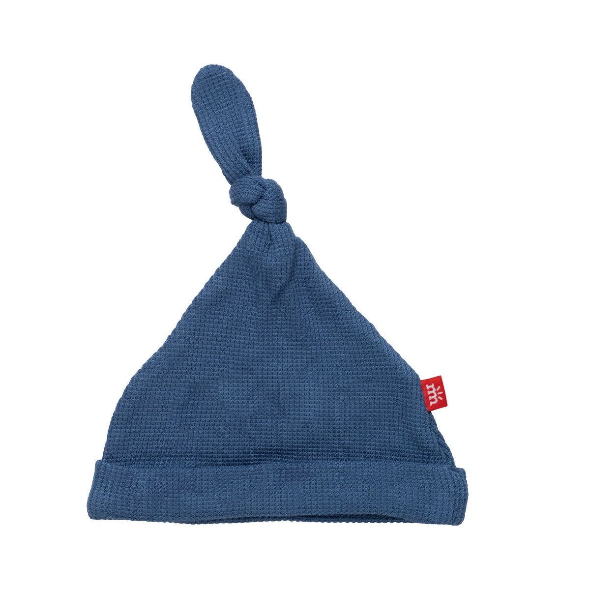 Dark Blue Waffle Knotted Hat