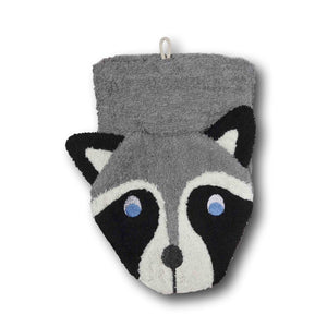 Raccoon Organic Washcloth Puppet