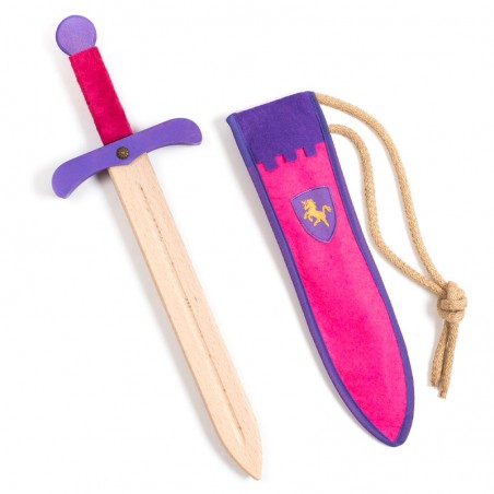 Wooden Sword w/ Pouch Pink