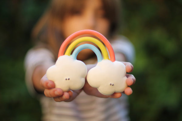 Natural Rubber Rainbow Teether