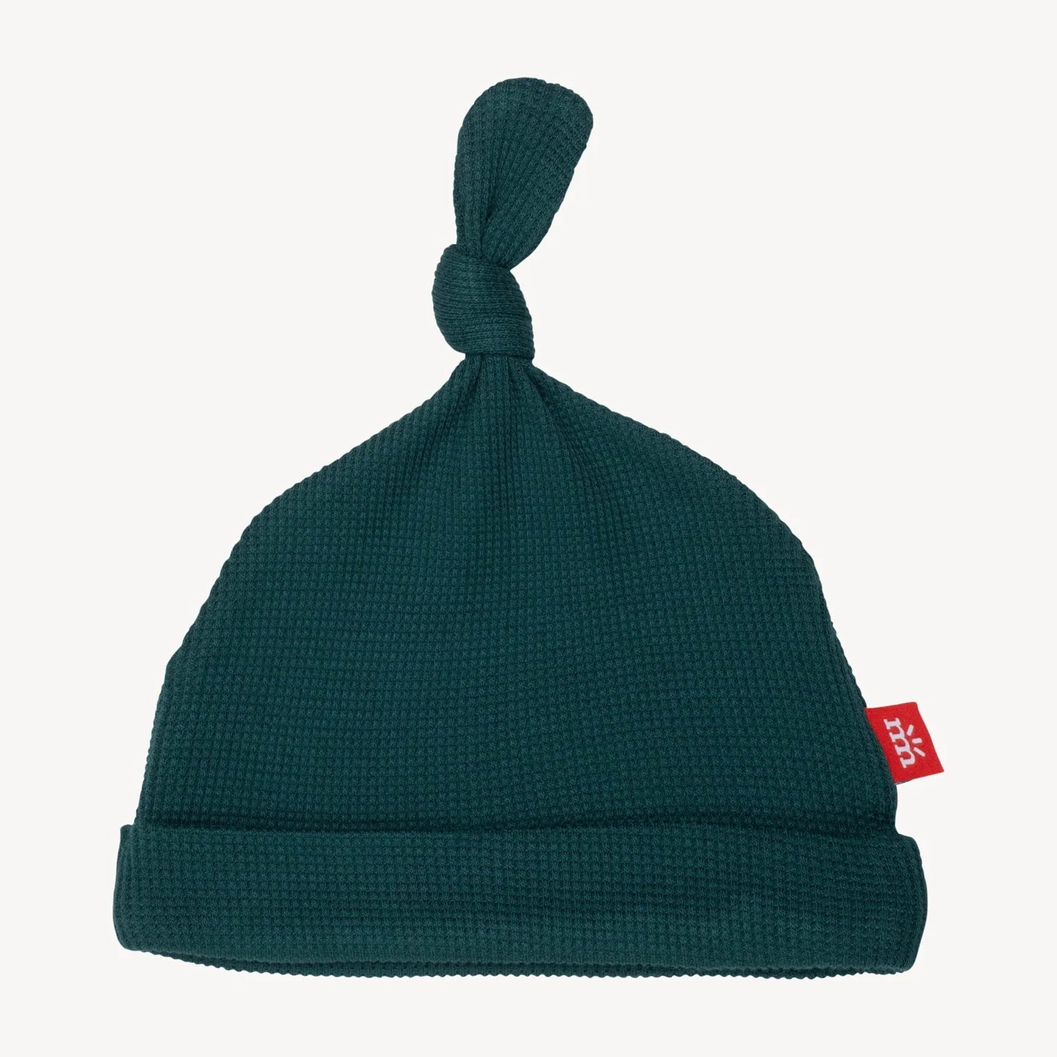 Deep Emerald Waffle Knot Hat 0-3 months