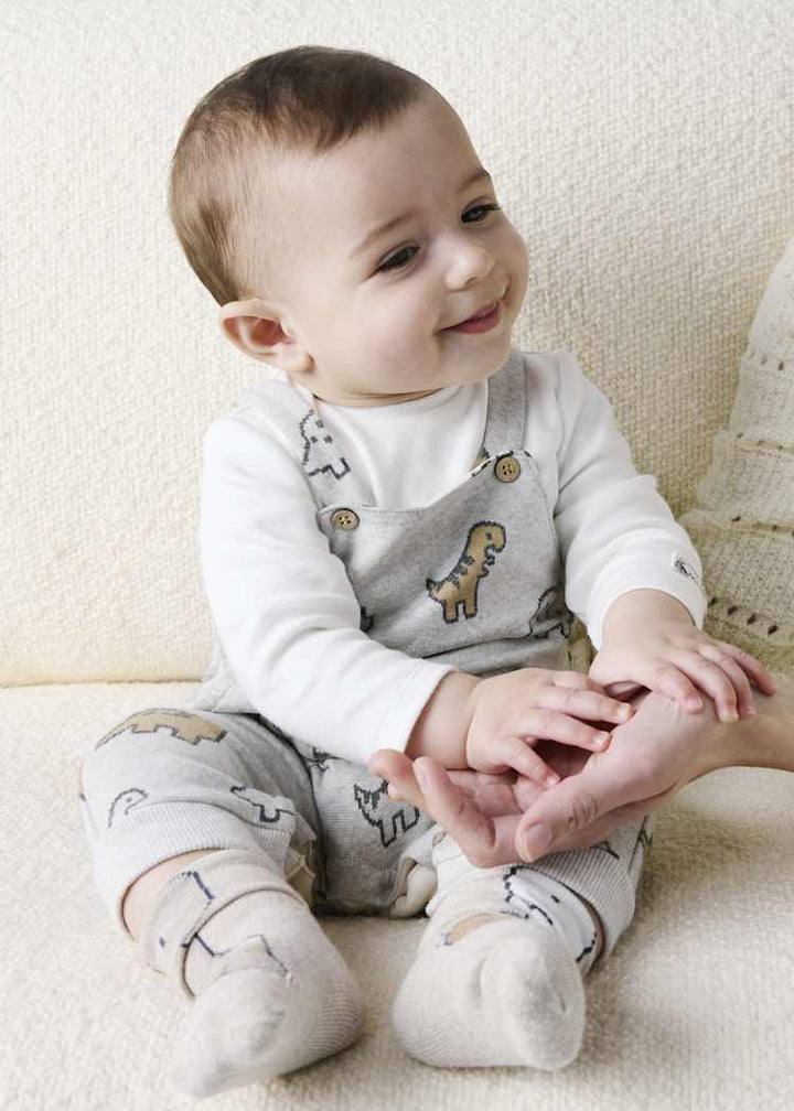 Jacquard Dino Romper Set