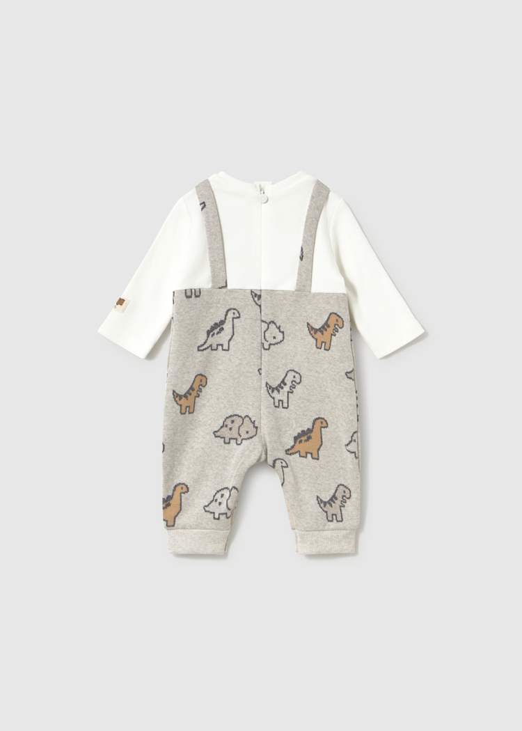 Jacquard Dino Romper Set