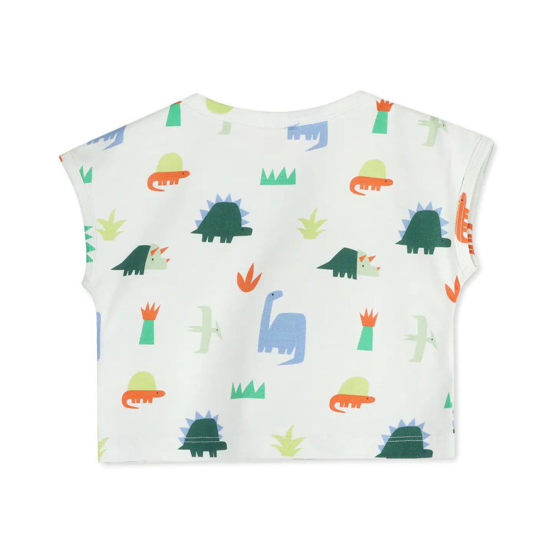 Dino Baby Tee & Shorts Set - Natural