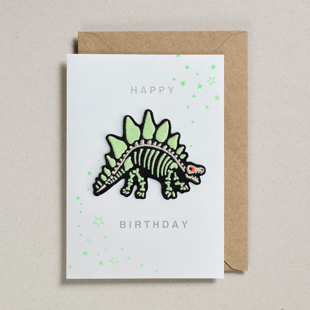 Patch Card Dinosaur Skeleton