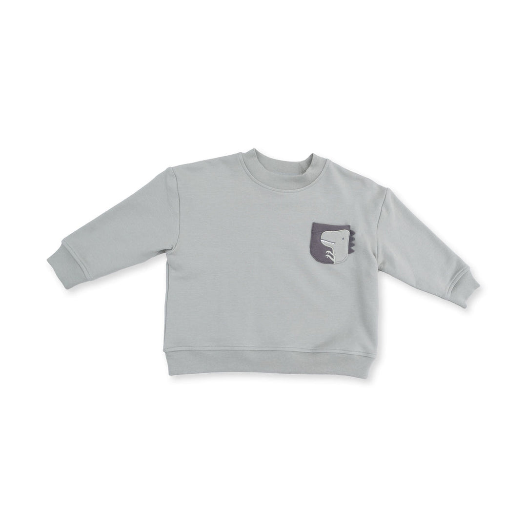 French Terry Drop Sleeve Sweatshirt - Dinos