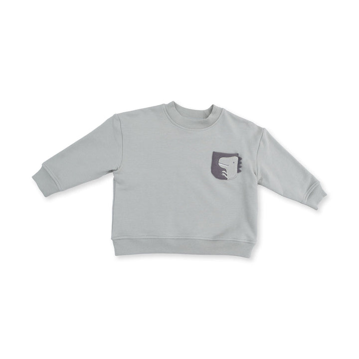 French Terry Drop Sleeve Sweatshirt - Dinos