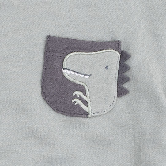 French Terry Drop Sleeve Sweatshirt - Dinos