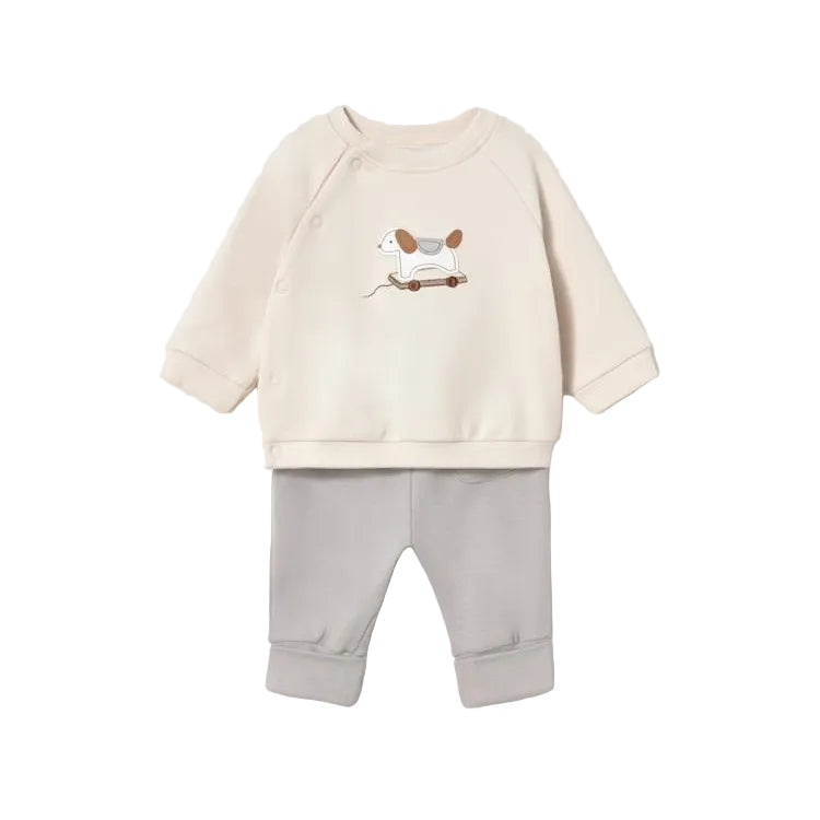 Dog on Wheels Sweatshirt Set