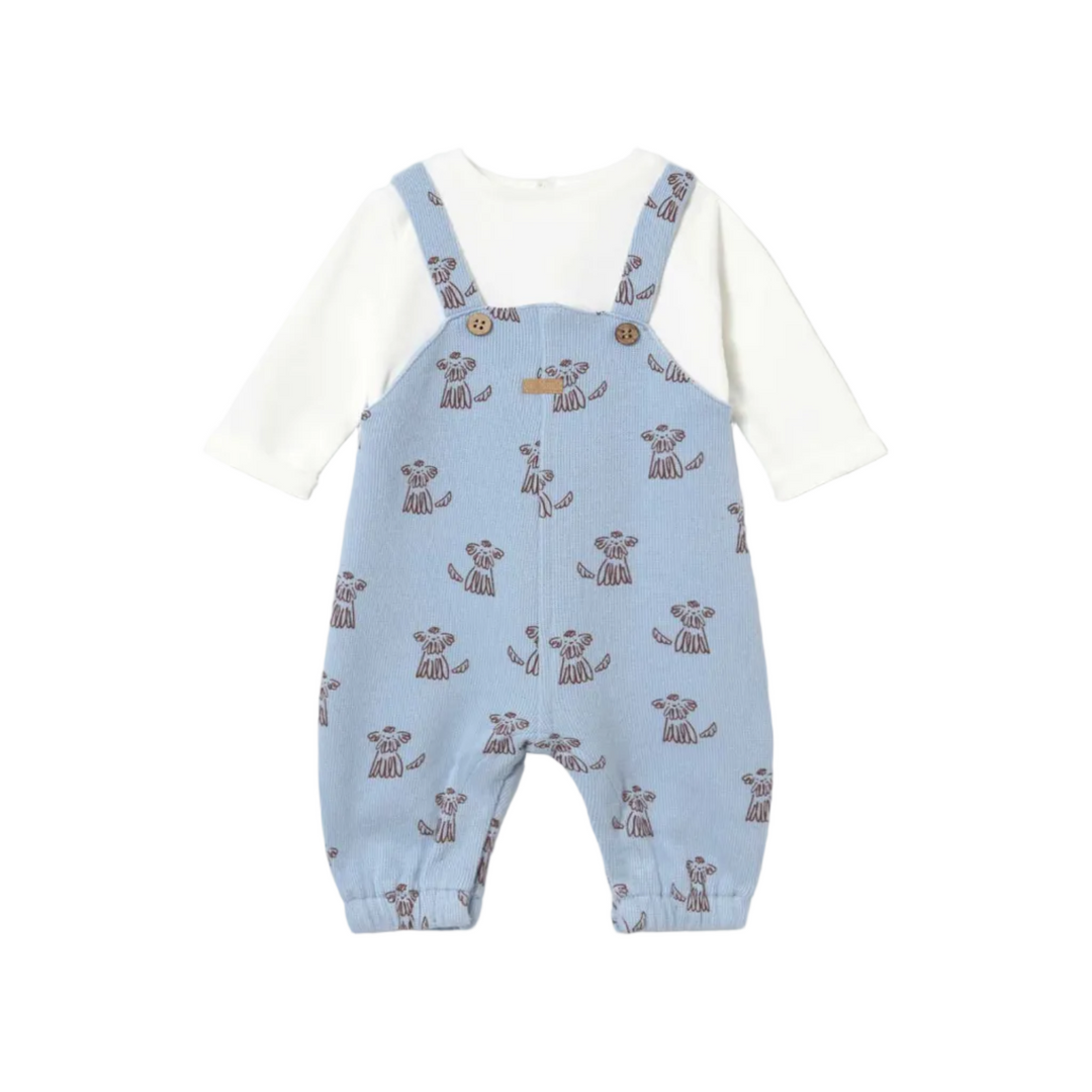 Doodle Dog Overalls Set