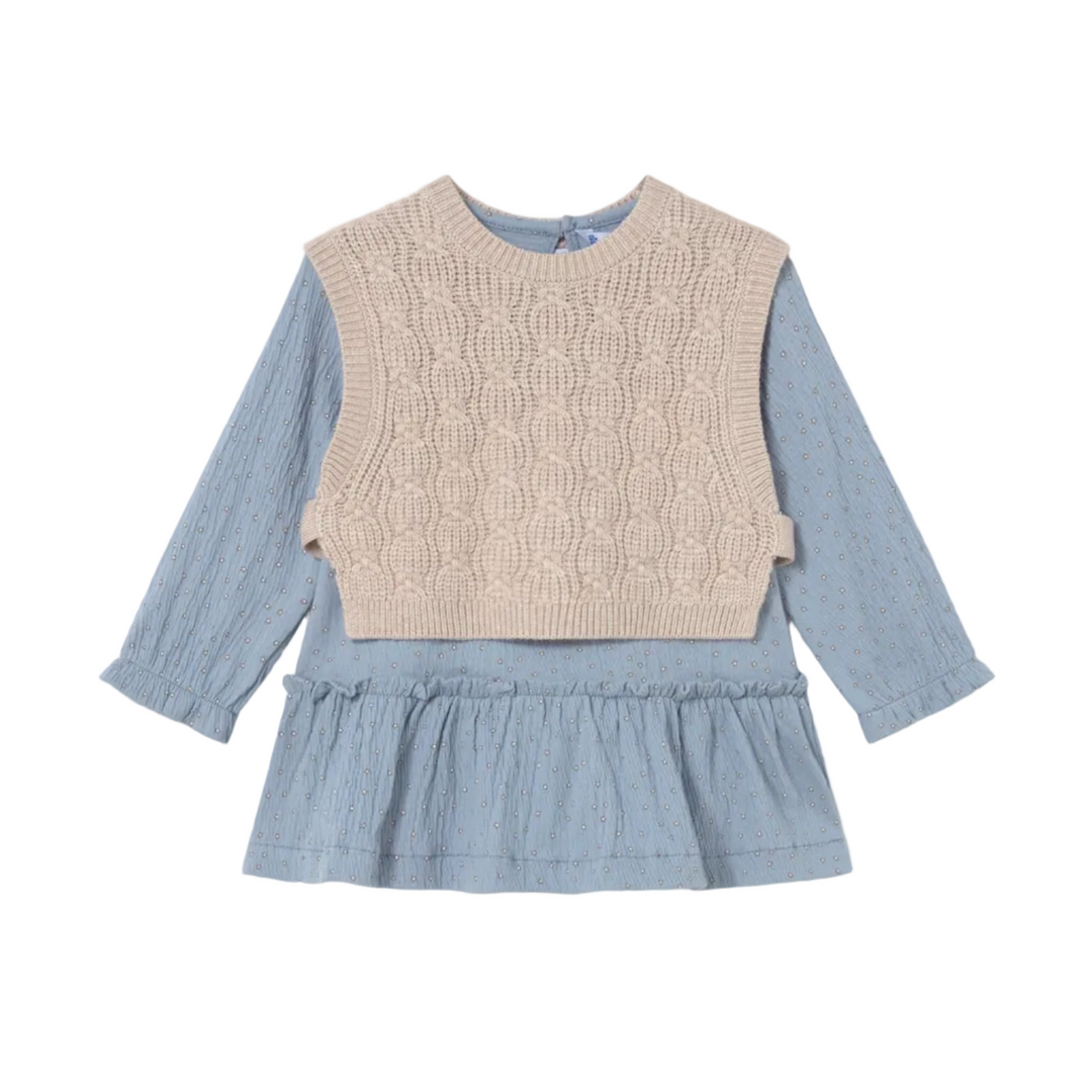 Ruffle Dress w/ Vest
