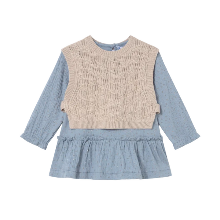 Ruffle Dress w/ Vest