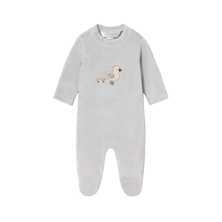 Duck on Wheels Velour Romper