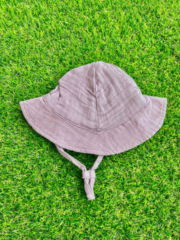 Dusty Lavendar Muslin Sunhat