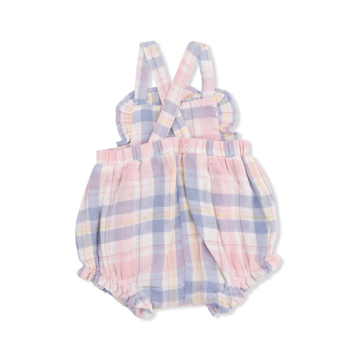 Pink Dusty Plaid Oxford Bubble