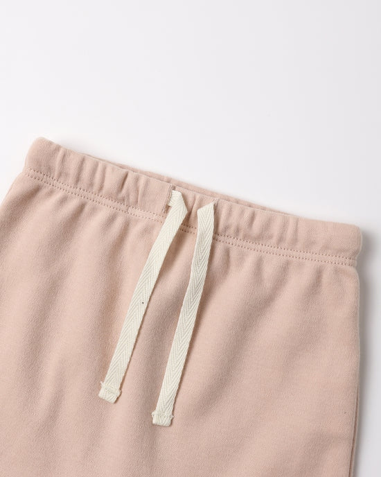 Wrap Top + Footed Pant Set - Dusty Rose