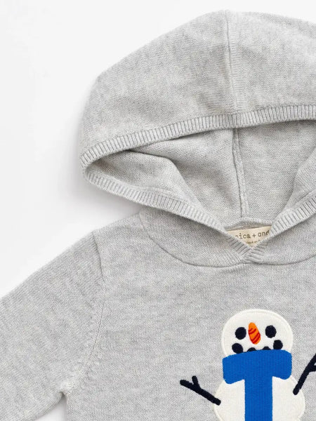 Cheery Snowmen Knit Sweatsuit