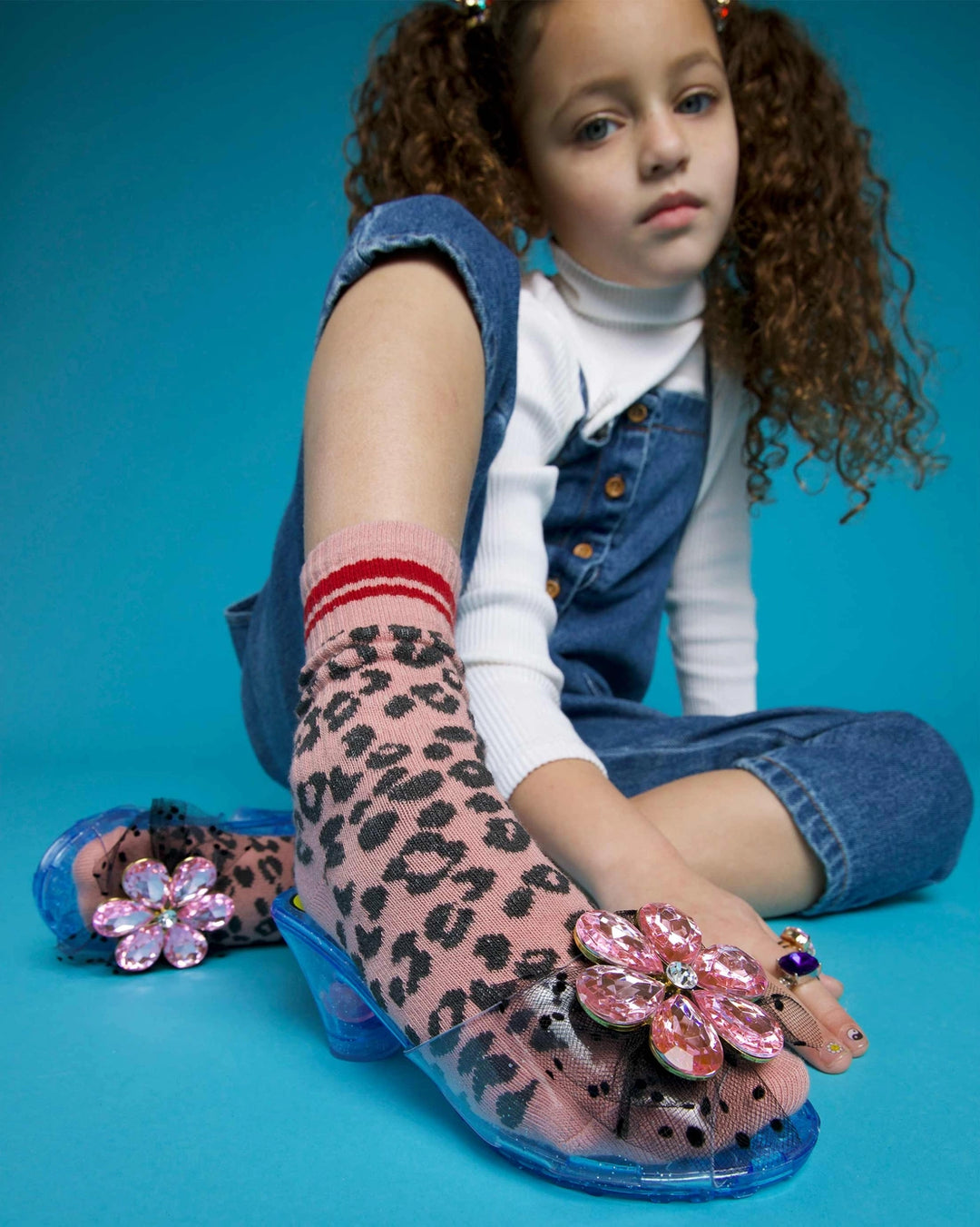 Pink Flower Gem Play Shoes (size 9.5-12)