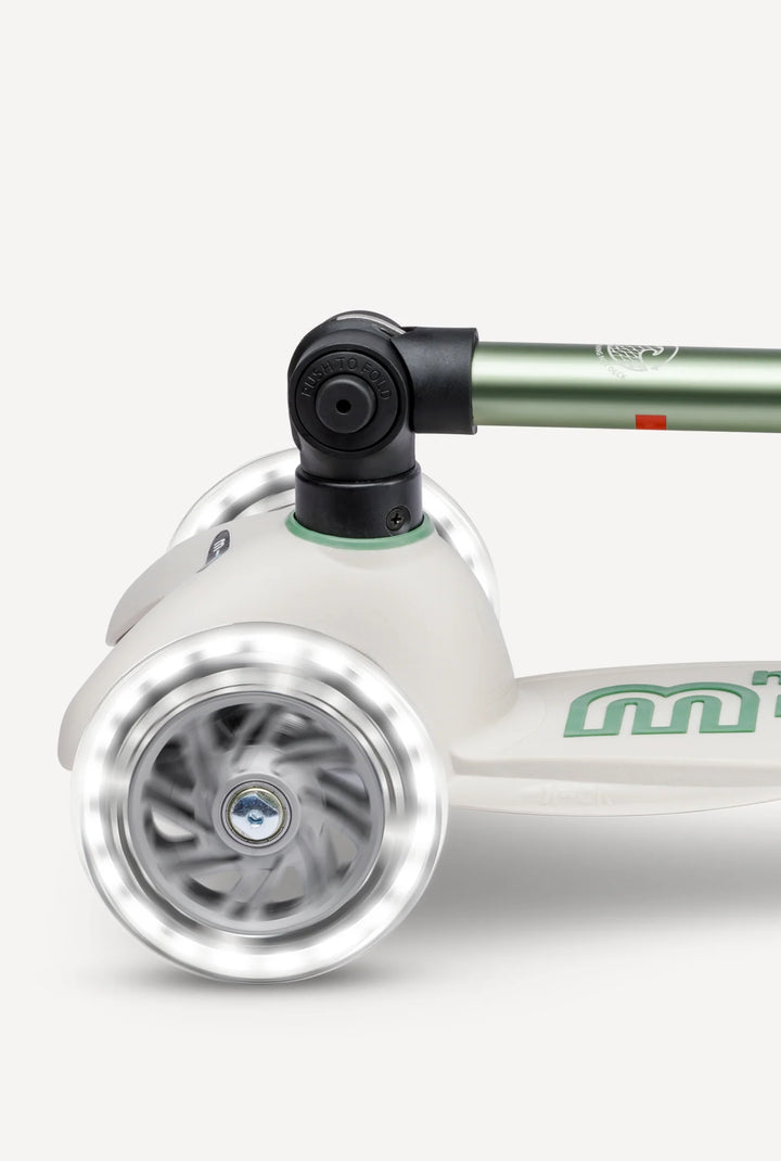 Micro Mini Foldable ECO LED Scooter - Pistachio Green