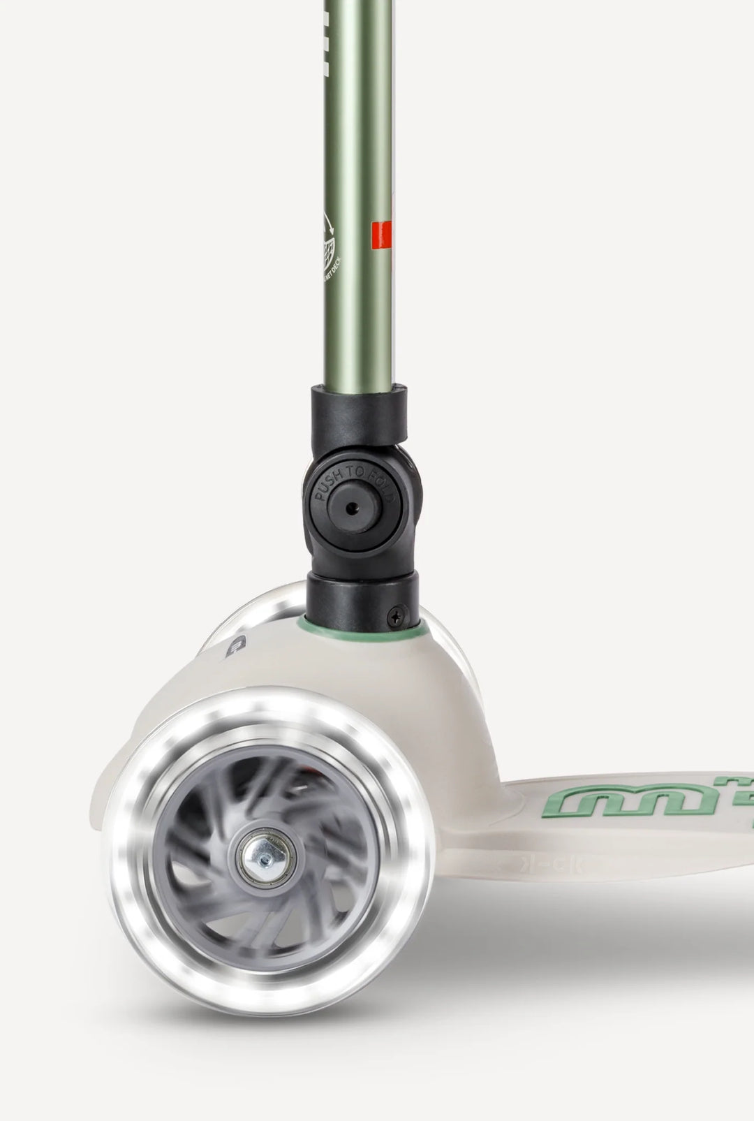 Micro Mini Foldable ECO LED Scooter - Pistachio Green