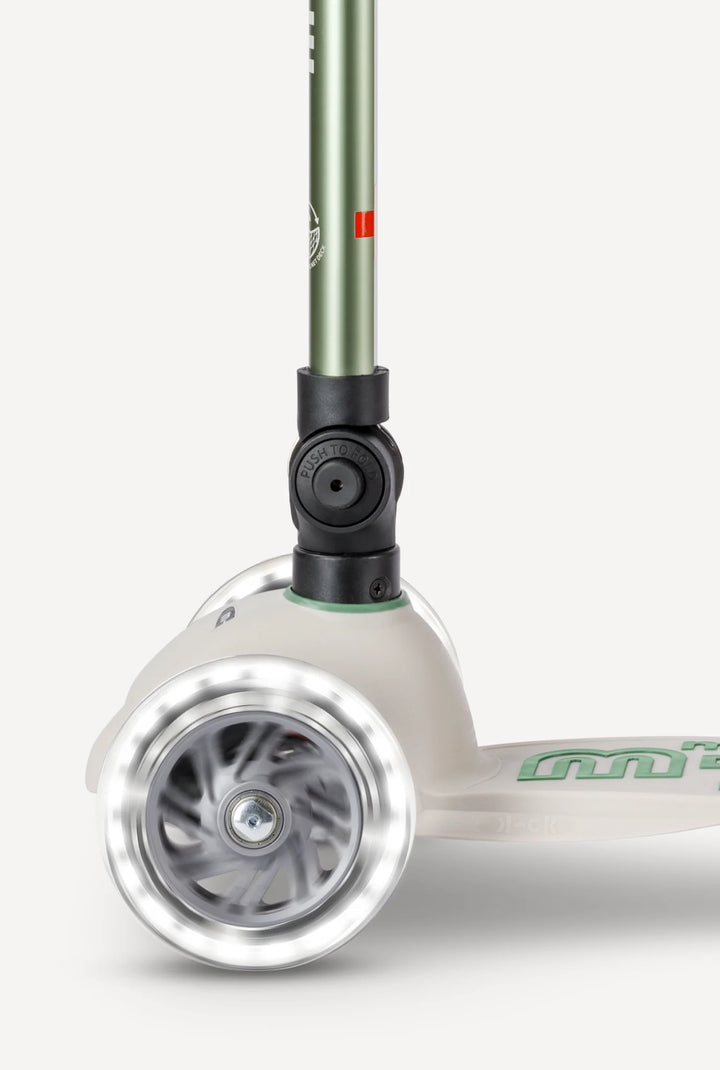 Micro Mini Foldable ECO LED Scooter - Pistachio Green