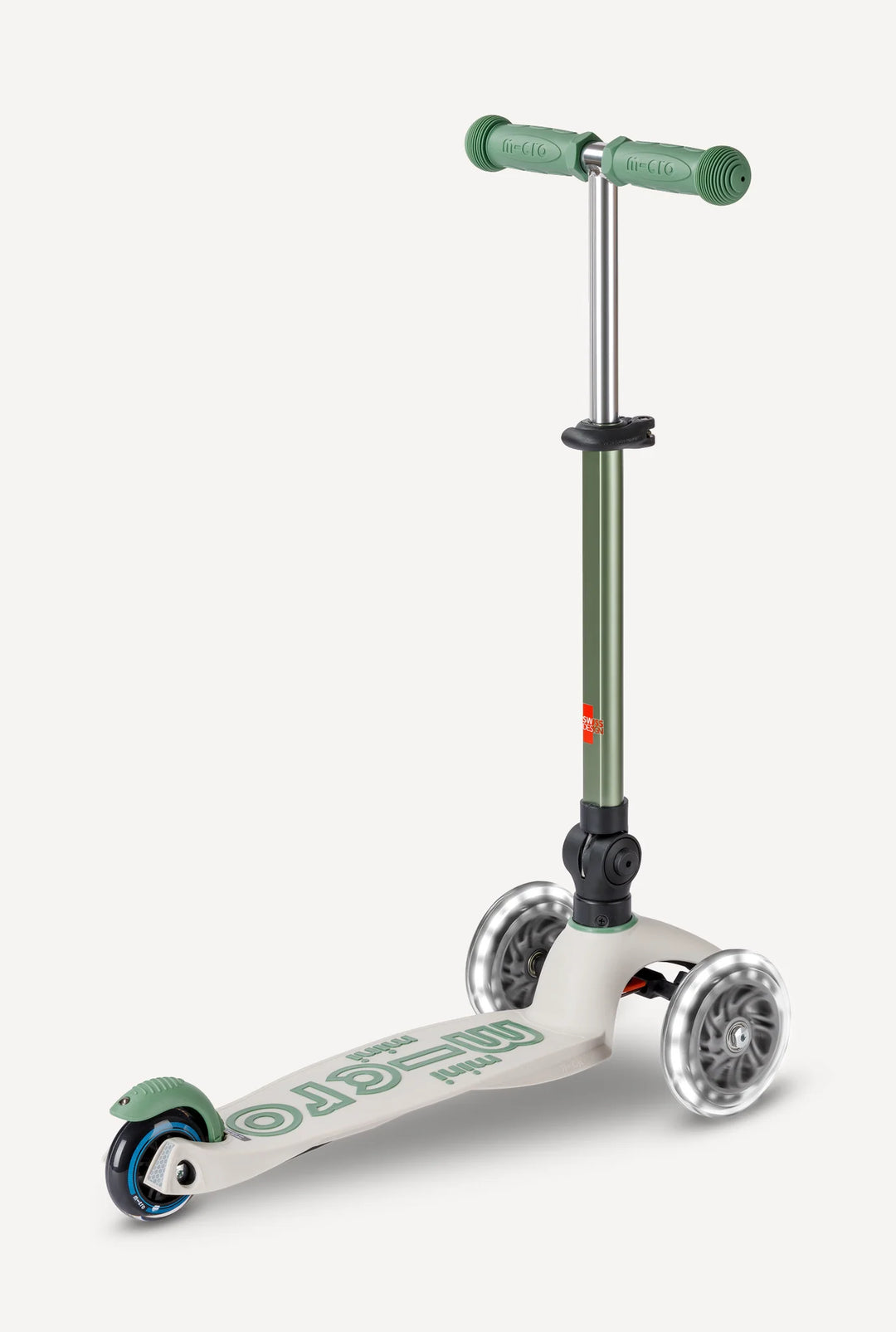 Micro Mini Foldable ECO LED Scooter - Pistachio Green