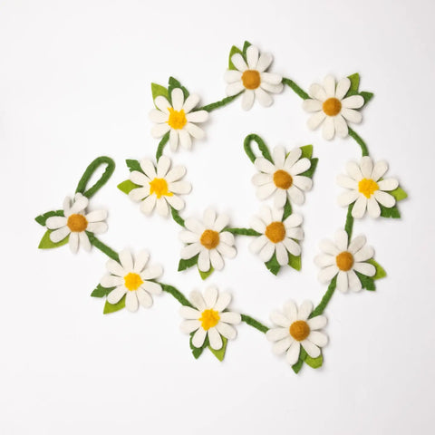 Felt Daisy Garland - 54 Inches Long