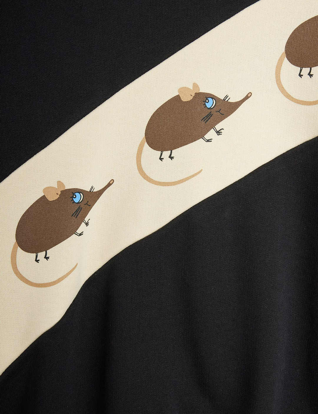 Panel Sweatshirt - Black Elephant Shrew