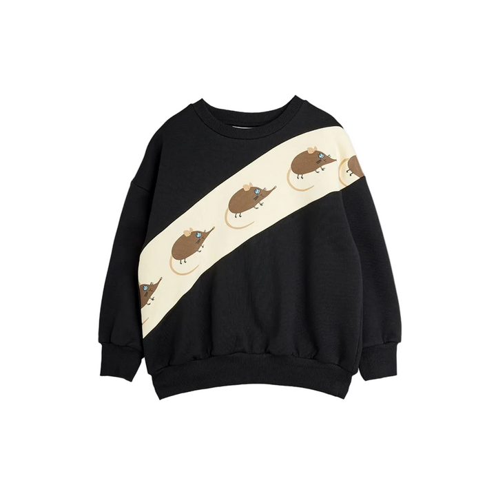 Panel Sweatshirt - Black Elephant Shrew