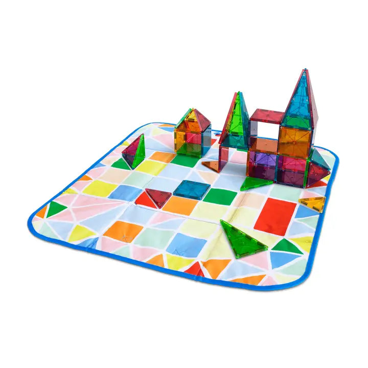 Magna-Tiles Storage Bin & Interactive Play Mat