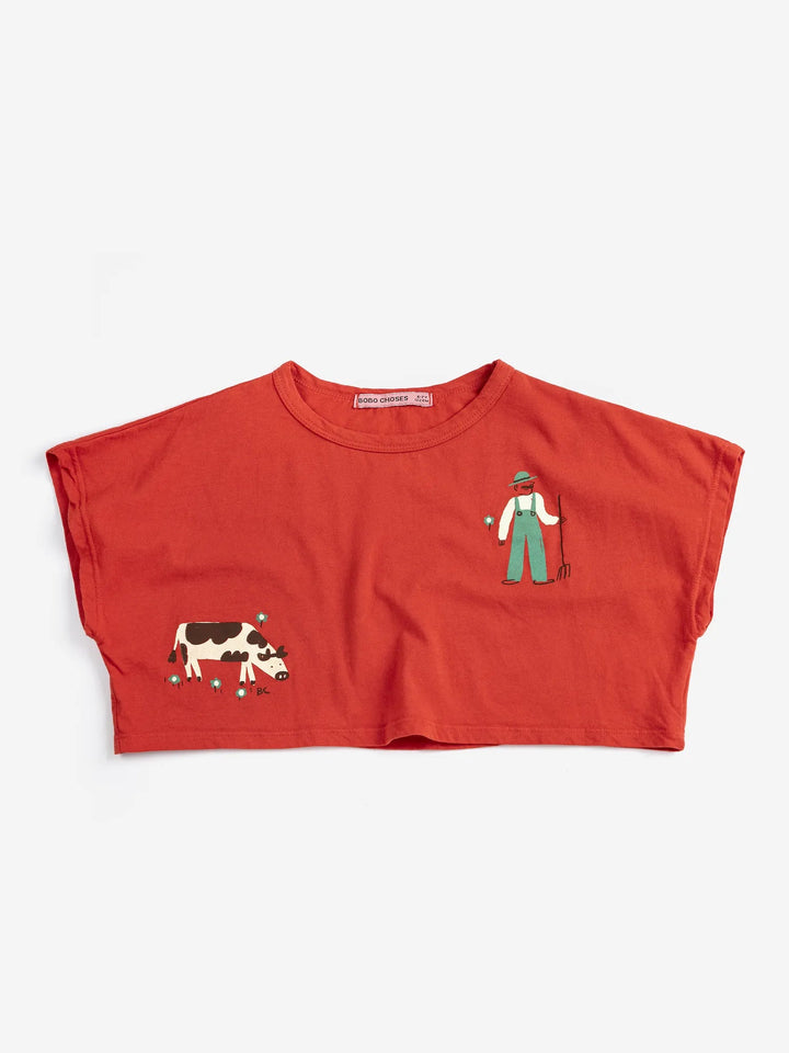 Farm Adventure cropped T-shirt