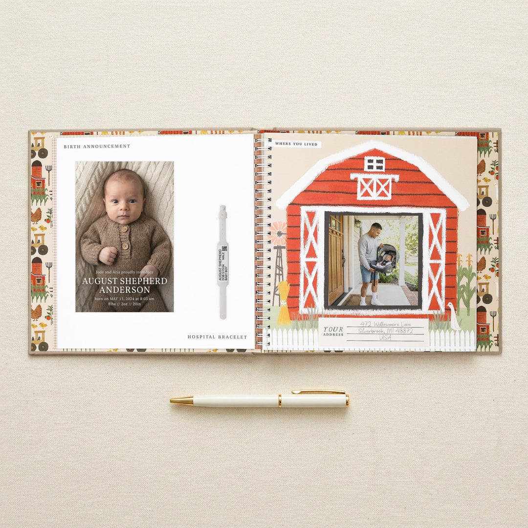 Little Farmer Baby Book