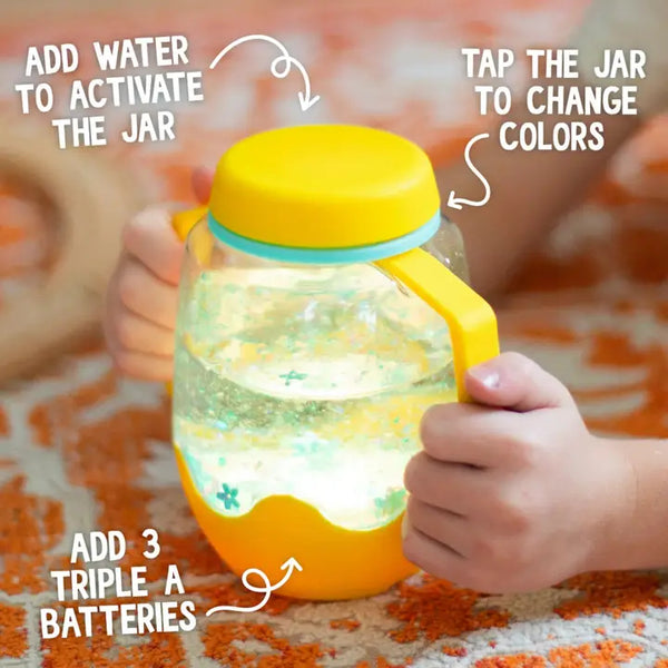 Yellow Sensory Play Jar