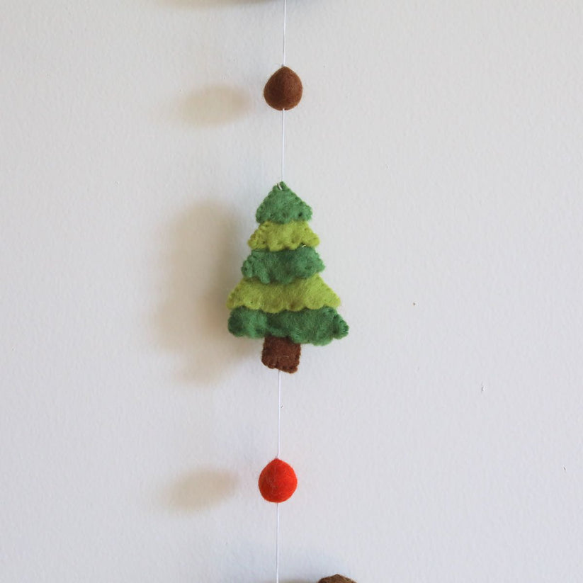 Felt Forest Animal Garland