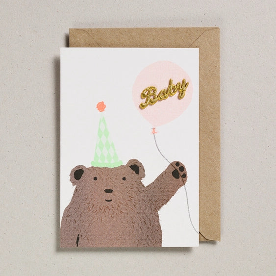 Bear & Balloon Baby Card