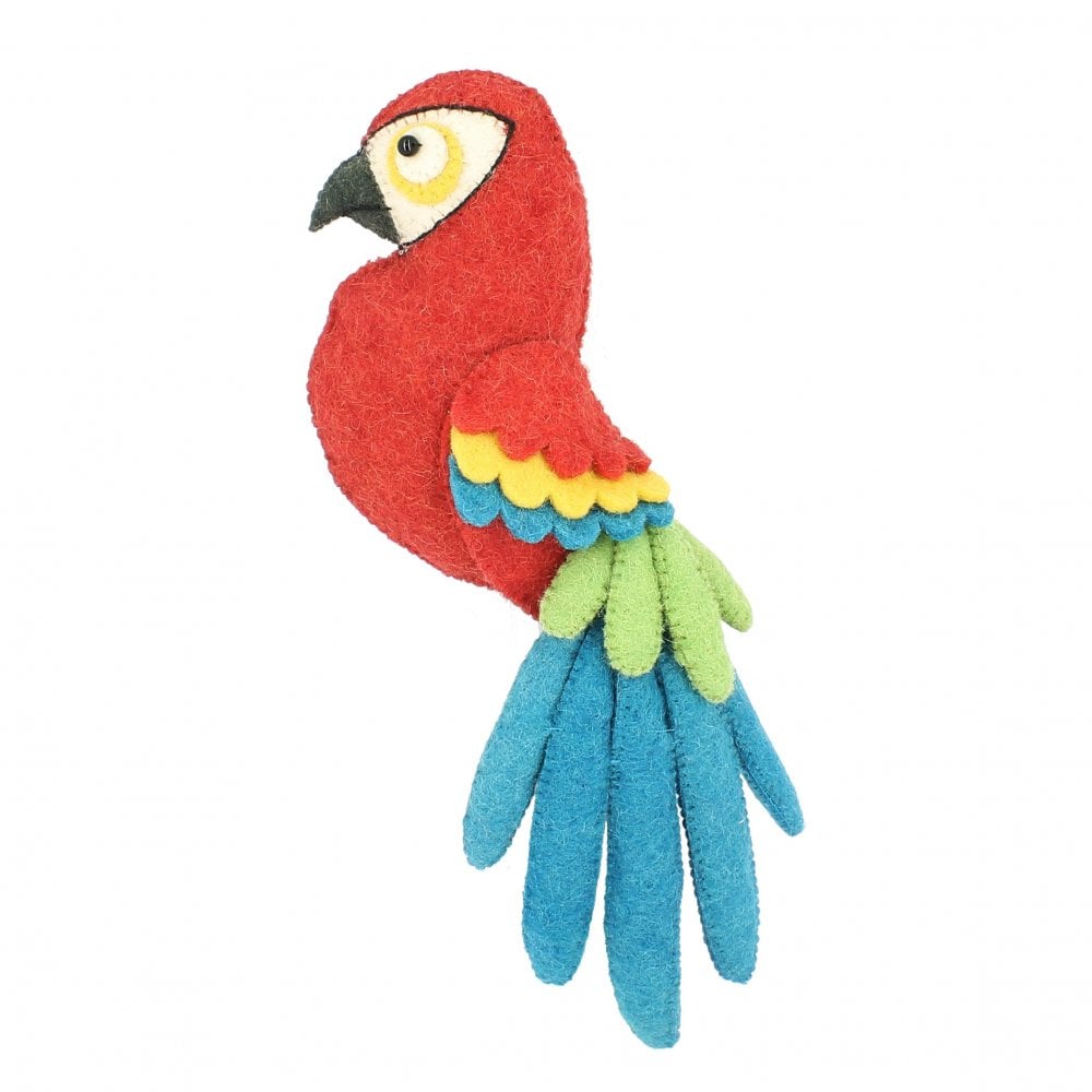 Wall Parrot Wool Mount