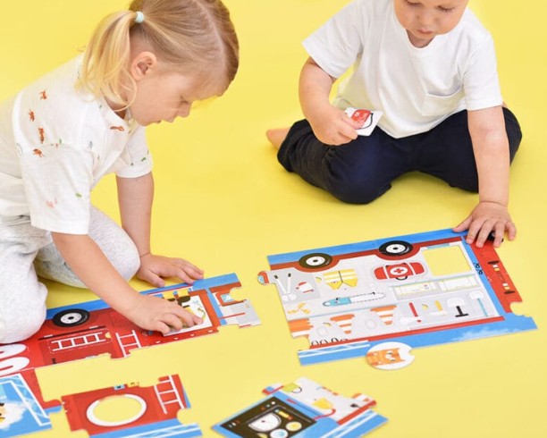 Make-a-Match Puzzle - Fire Truck