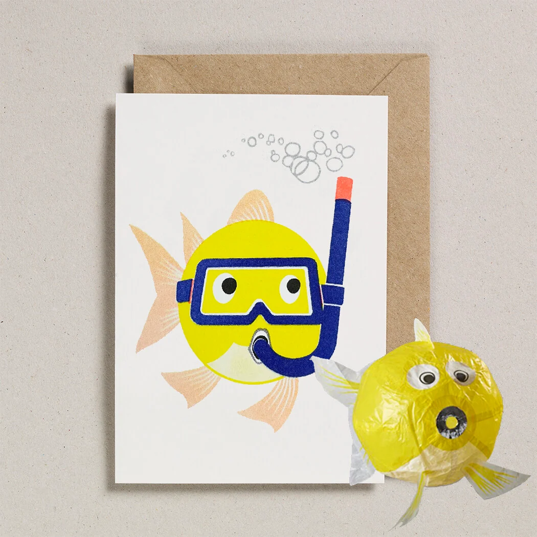 Fish Paper Balloon Cards