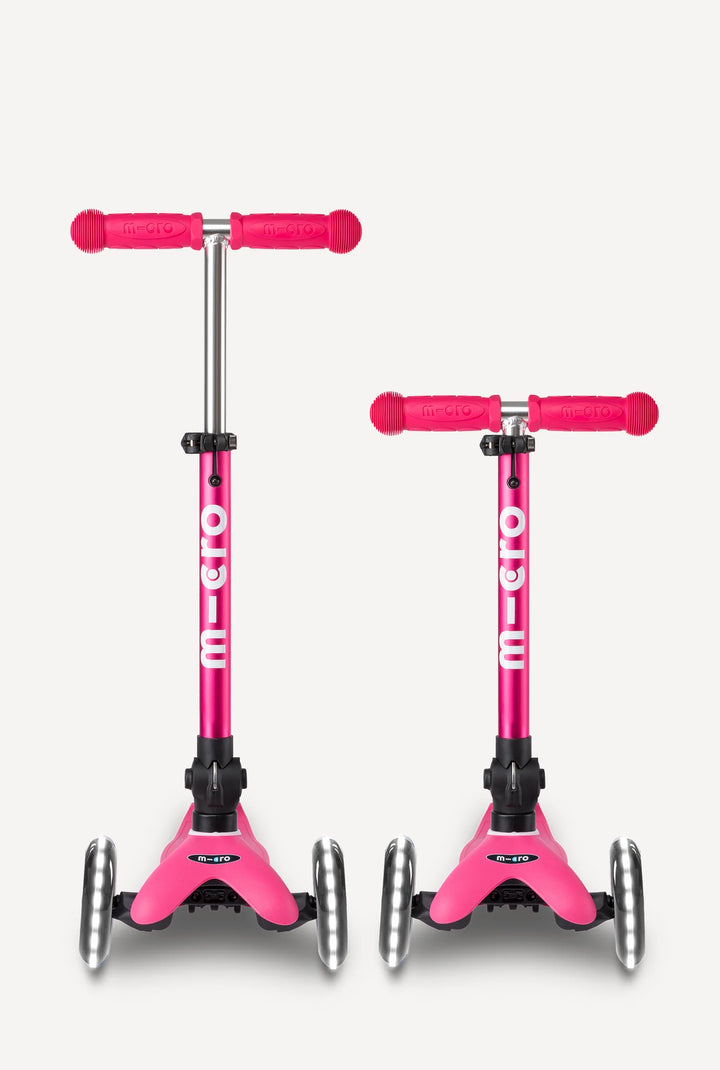 Micro Mini Foldable LED Scooter - Pink