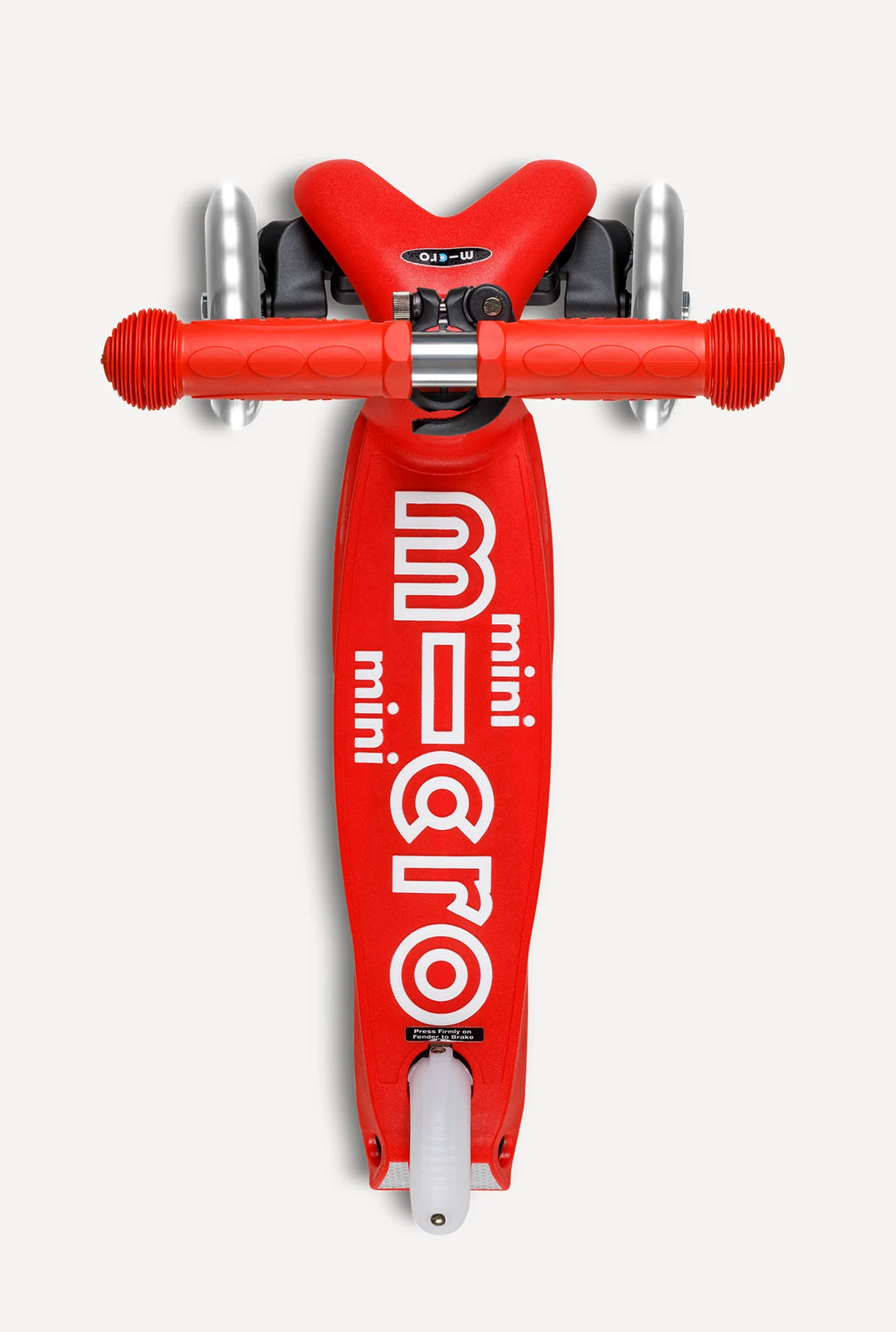 Micro Mini Foldable LED Scooter - Red/White