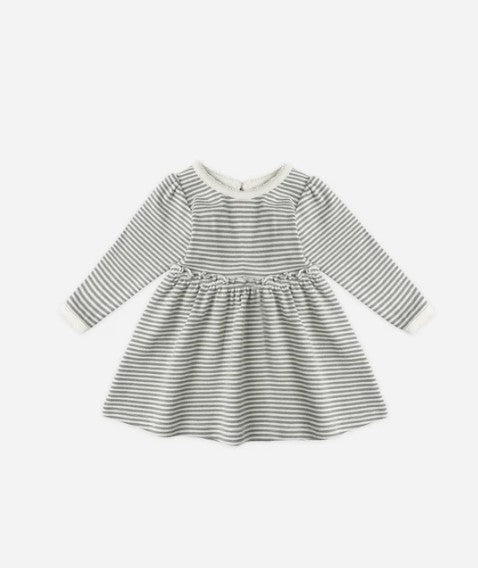 Alda Dress - Forest Stripe