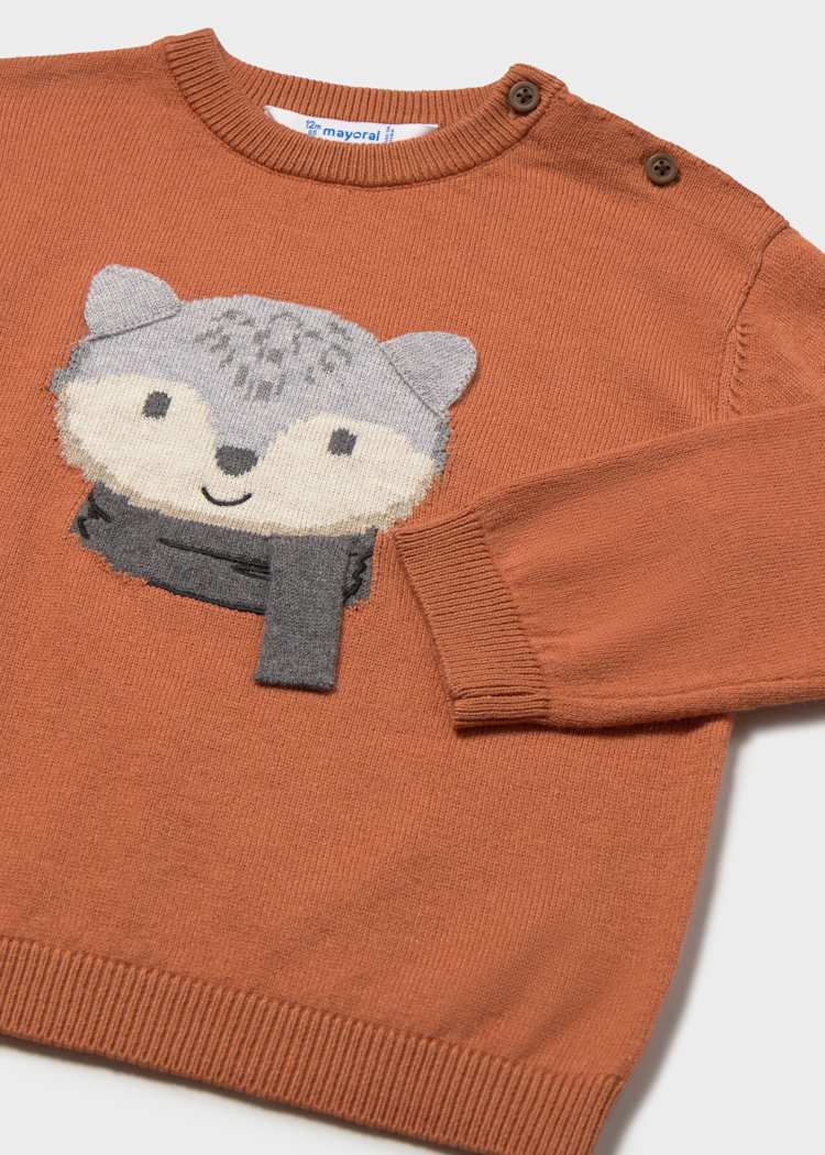 Scarf Fox Sweater