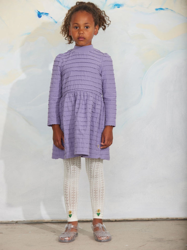 Textured Frill L/S Dress
