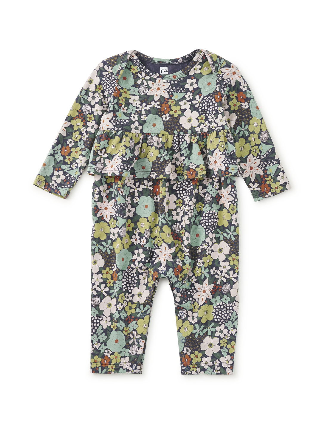 Peplum Baby Romper - Chelsea Garden Floral
