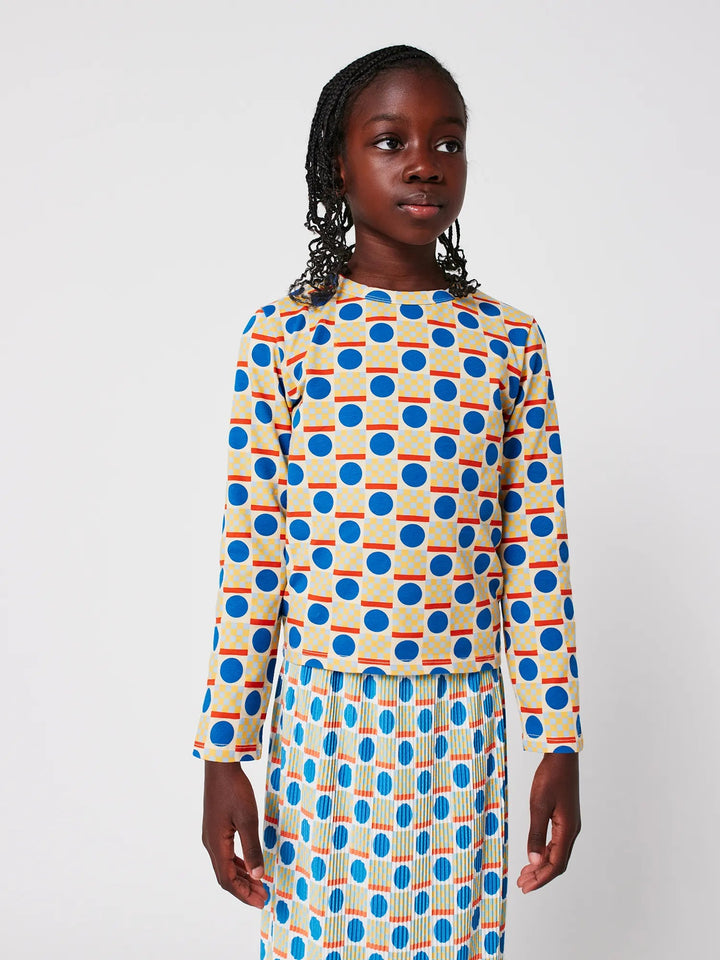 Geometric Scacs AOP L/S Tee