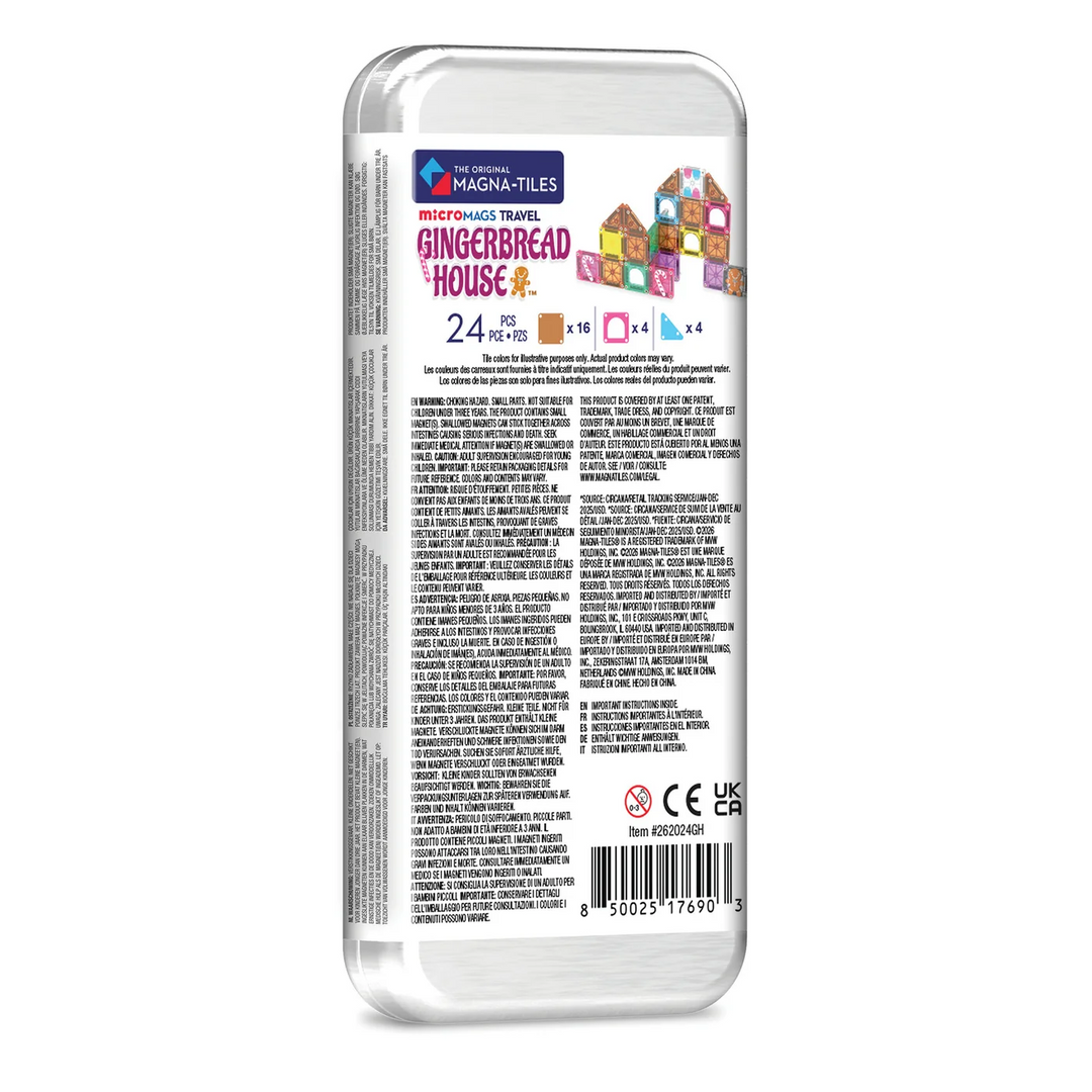 Magna-Tiles MicroMags Travel Gingerbread House
