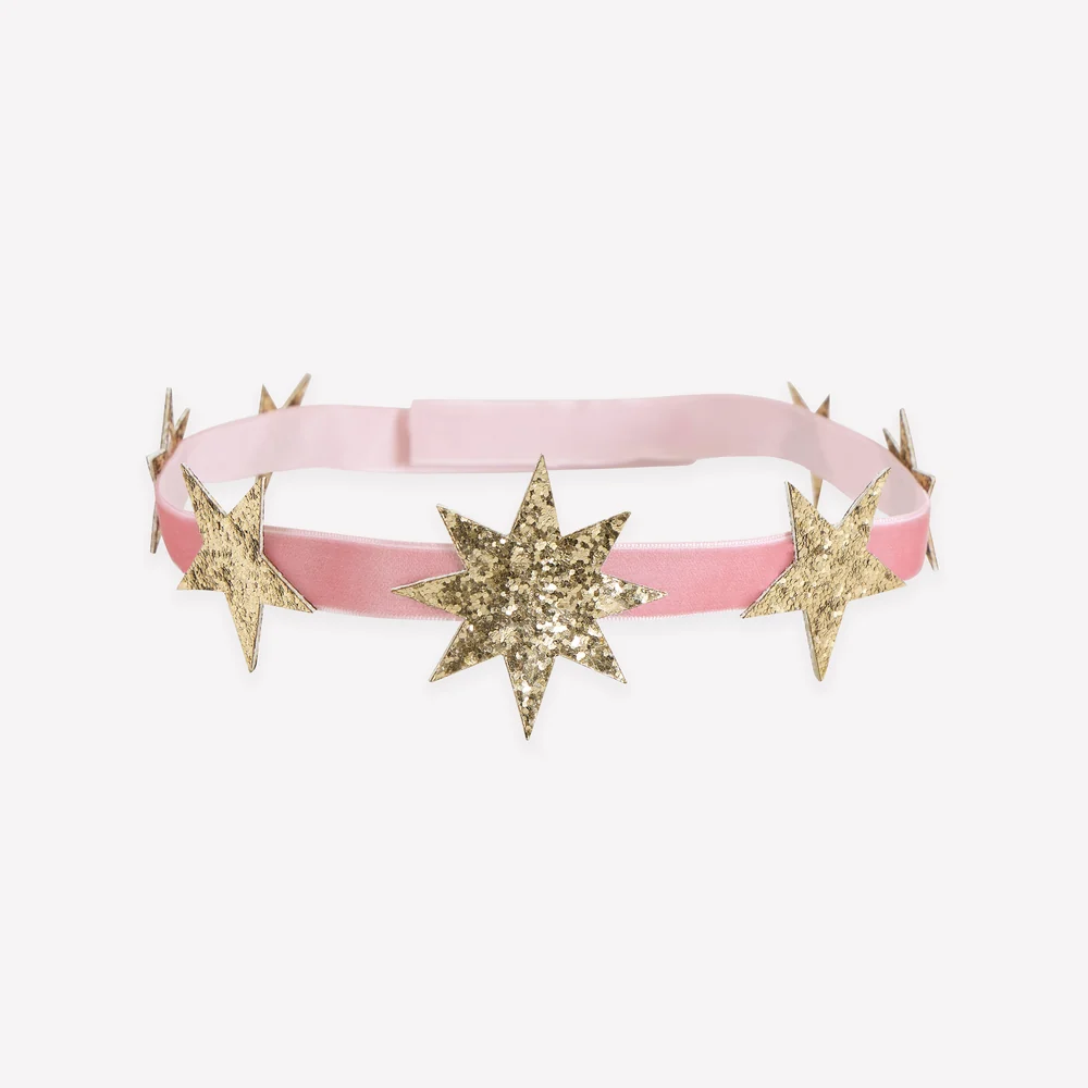 Celestial Glitter Star Party Crowns